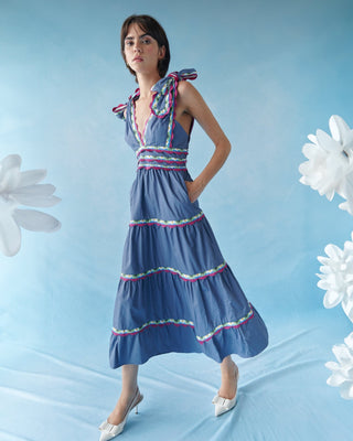 Chelili Dress Blue - CELIA B