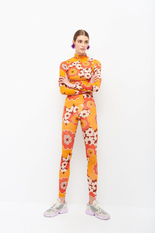 IDRA TURTLE NECK TOP - ORANGE - CELIA B