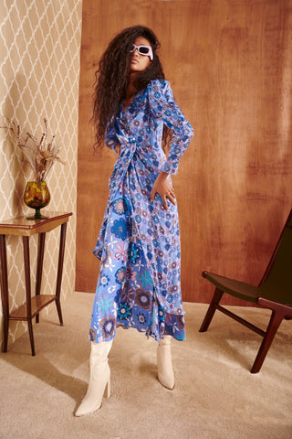 KAZBEK DRESS BLUE - CELIA B