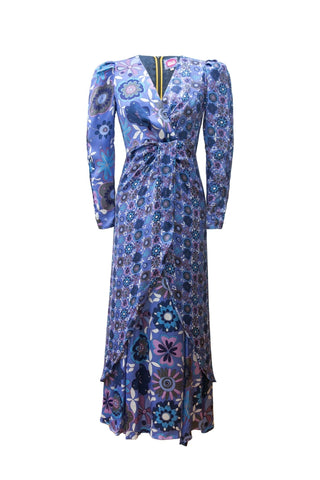 KAZBEK DRESS BLUE - CELIA B