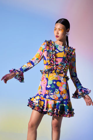 Singapore Dress Blue - CELIA B