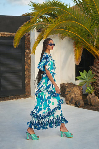 ZAFIRO DRESS - BLUE - CELIA B
