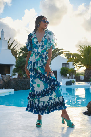 ZAFIRO DRESS - BLUE - CELIA B