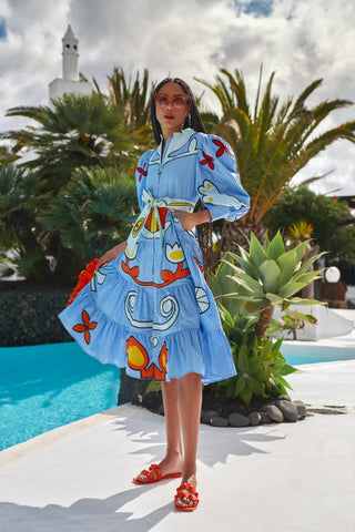 ZIRCON DRESS BLUE - CELIA B