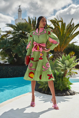 ZIRCON DRESS GREEN - CELIA B